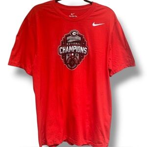Nike GA Bulldogs Championship Tee Large New with no tags